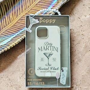 *NEW* 🍸XO Poppy Dirty Martini iPhone 15/14/13 MAGSAFE Case🍸